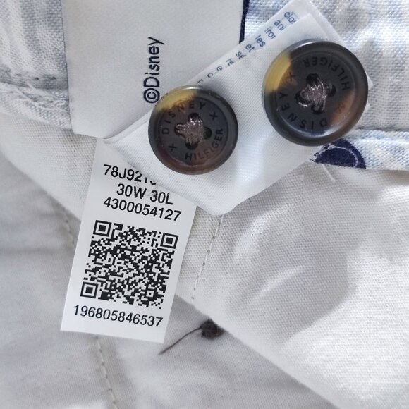 Disney X Tommy Hilfiger chino pants men's size 30/30 Tan Celebrate Mickey Mouse - Picture 8 of 16